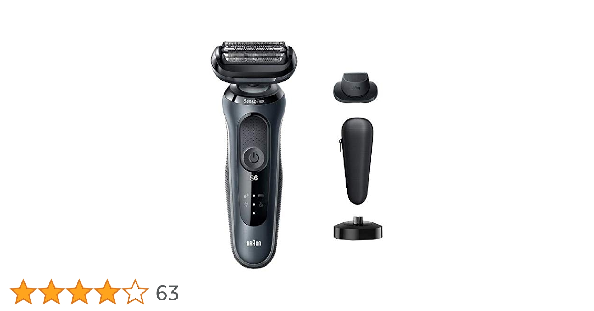Amazon | ブラウン メンズシェーバー【3枚刃】（ノワール